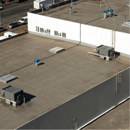 commercial roof aerial inspection